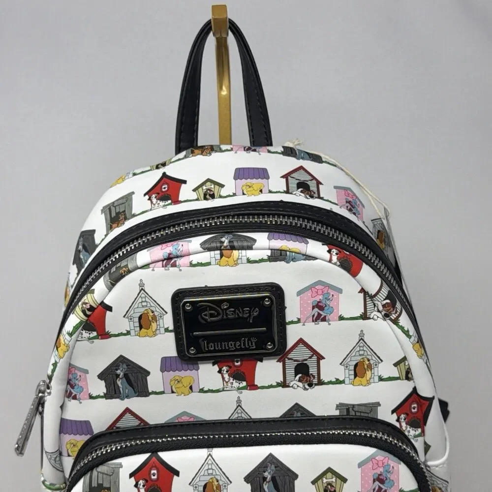 Disney Loungefly Lady & The Tramp Dogs Houses Mini Backpack NWT WDBK1305